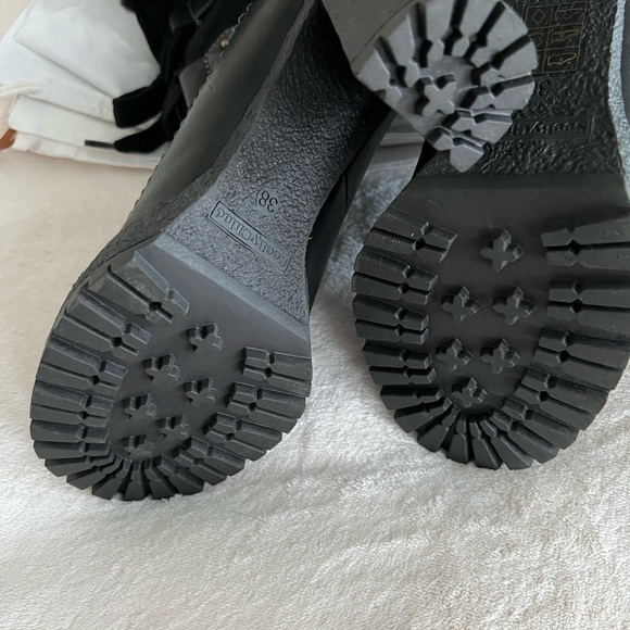 See by Chloe Claudie Shearling Leather Suede Boots SZ IT38 US 7 - 7.5 in Black - Picture 3 of 7